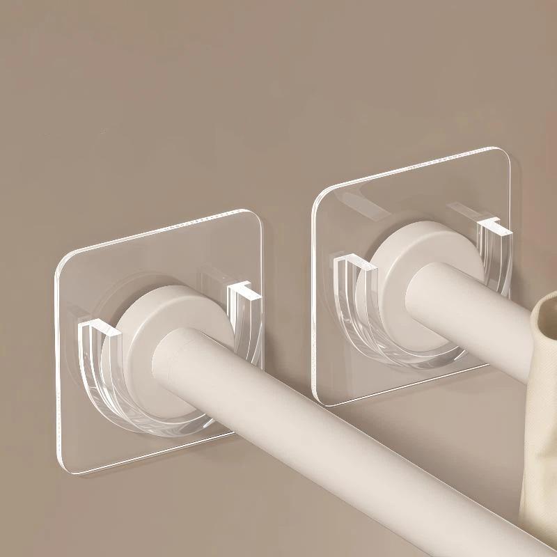 Fishing Rod Holder - Penyangga Tiang Gorden Transparan Tanpa Bor,