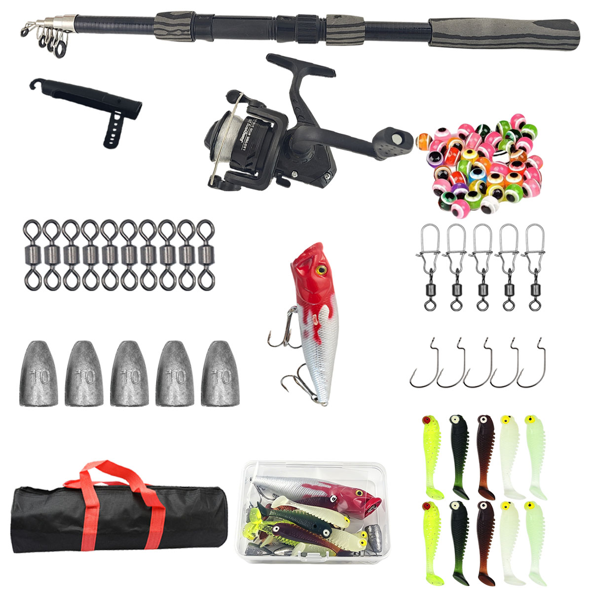 Fishing Rod Case - Kit Joran Pancing Teleskopik Portabel 1.8m